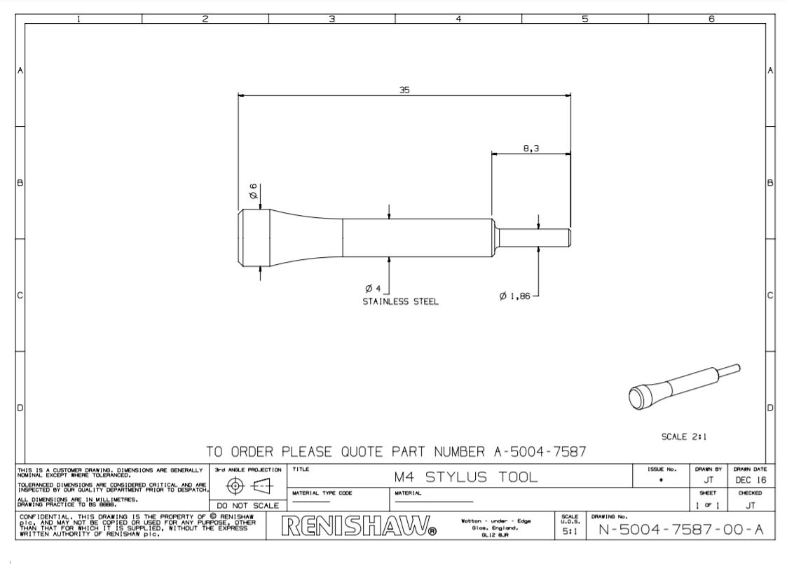 bãn vẽ kim đo A-5004-7587