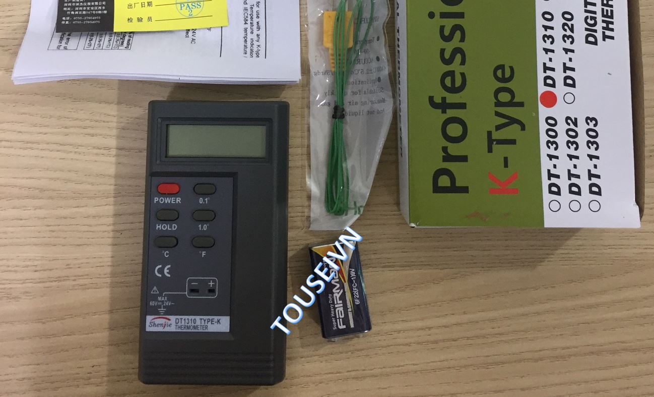 Đồng hồ đo nhiệt độ TD-1310 Type K Shenjie