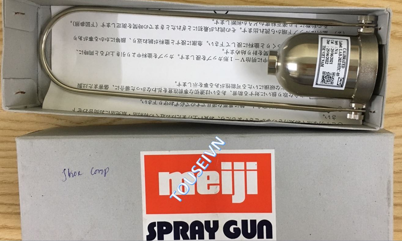 Hiệu chuẩn thiết bị đo độ nhớt của sơn Meiji spray gun Viscosity cup V-1