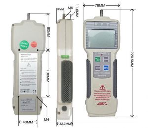 Kích thước của thiết bị đo lực Aigu Zp-500