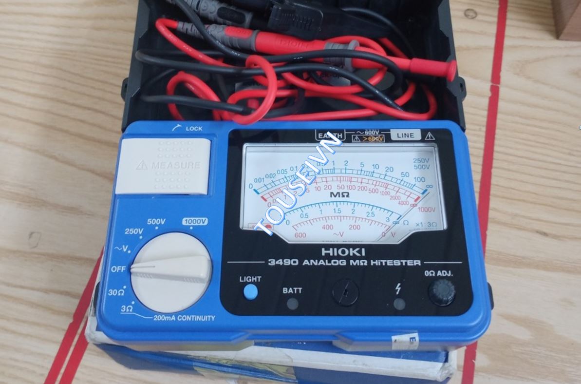 Bán mới - Hiệu chuẩn Đồng hồ đo điện trở cách điện - 3490 analog mω hitester Hioki