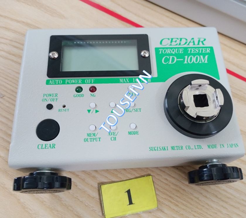 Bán mới – Hiệu chuẩn máy đo lực Mô men xoắn CEDAR CD-100M