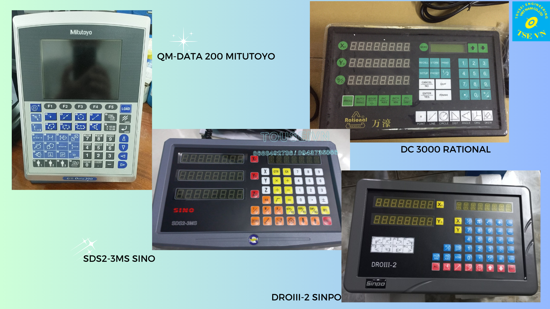 Cung cấp màn hình hiển thị Asix Digital readout DC3000 DROIII-2 DROIII-3 SDS2-3MS QM DATA 200