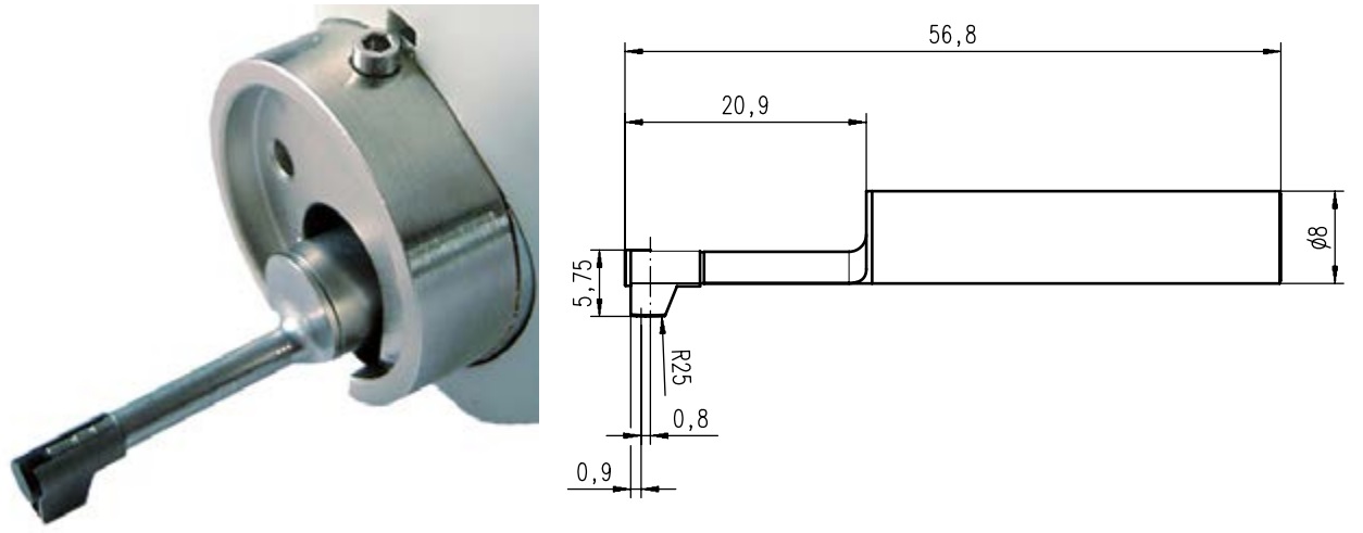 Thông số kỹ thuật Kim đo 6111520 Mahr PHT 6-350, 2 μm 90 degree tip Surface Tester Probes MarSurf PS10 M310