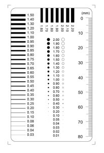 THƯỚC ĐO ĐƯỜNG ĐIỂM DOT GAUGE/ SPOT GAUGE/HÀNG CÓ SẴN