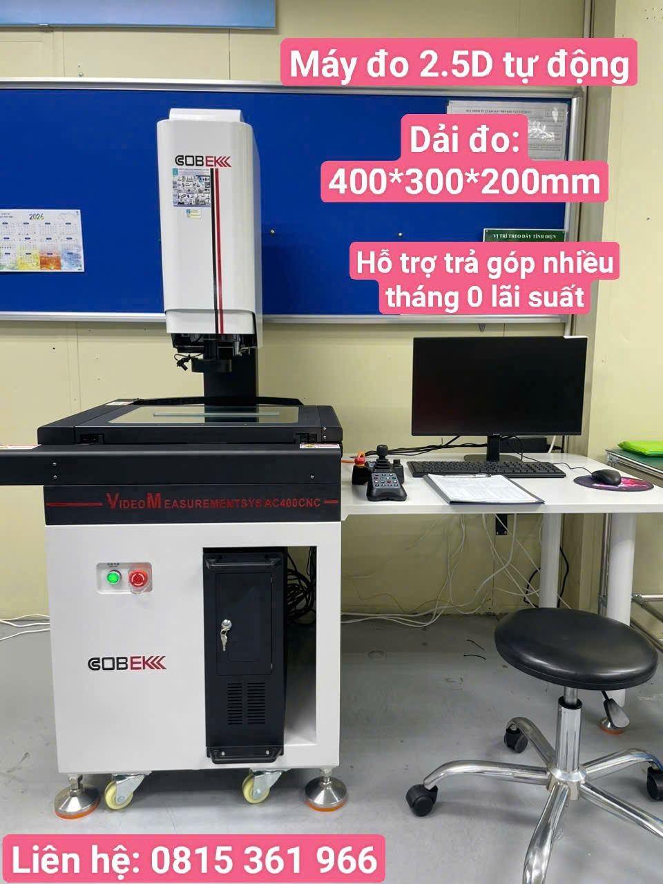 MÁY ĐO 2D TỰ ĐỘNG AC300CNC-AC400CNC-AC500CNC HÃNG COBEKK. LIÊN HỆ: 0815 361 966